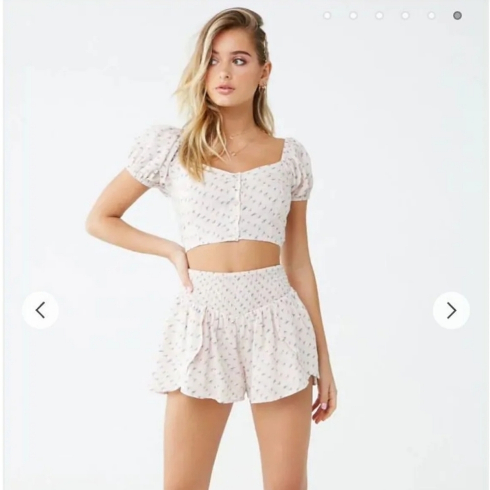 2 piece crop top and skort